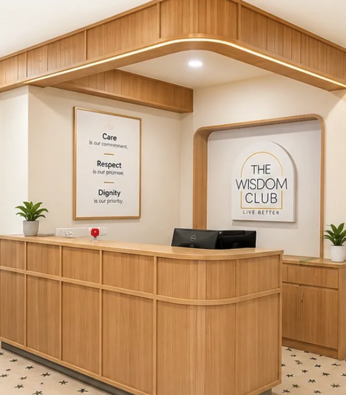 Reception area of The Wisdom Club