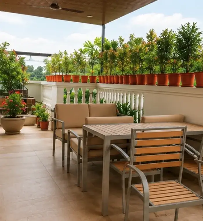 Open-air terrace